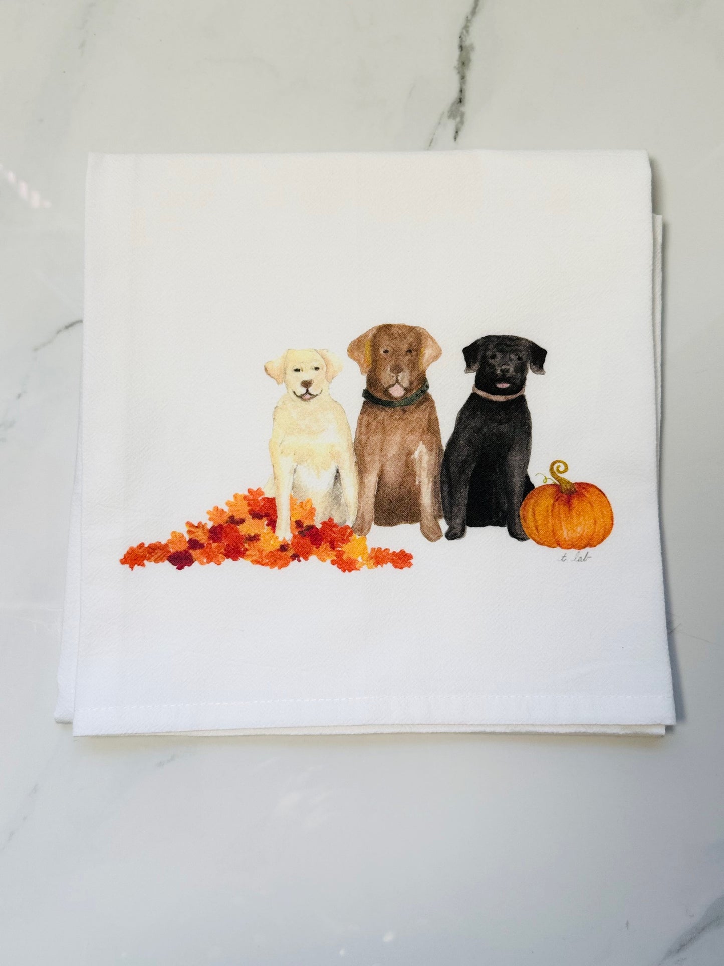 Dog Fall Hand Towel
