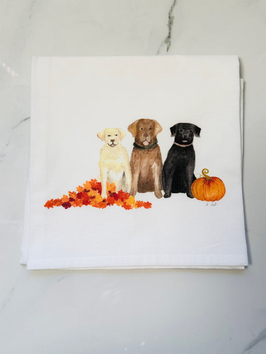 Dog Fall Hand Towel