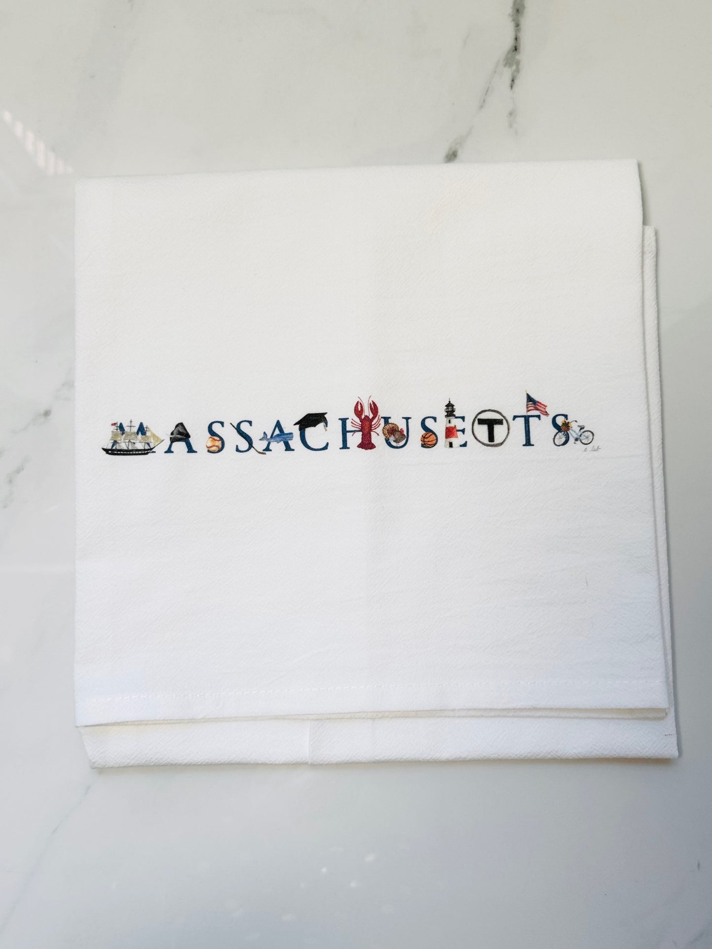 Massachusetts Hand Towel