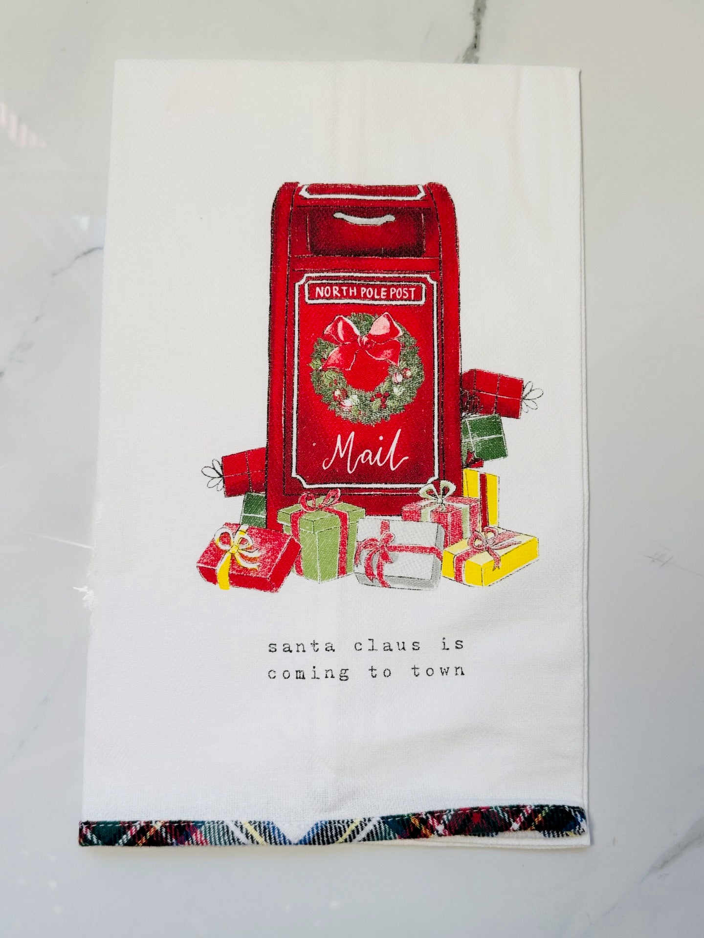 Santa Claus Is Coming To Town Hand Towel