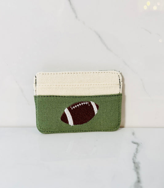 Embroidered Football Wallet