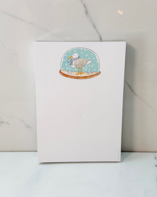 Snow Globe Notepad