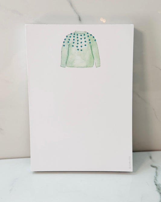 Pom Pom Sweater Notepad