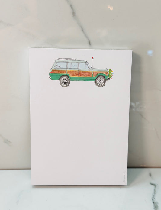Holiday Wagon Notepad