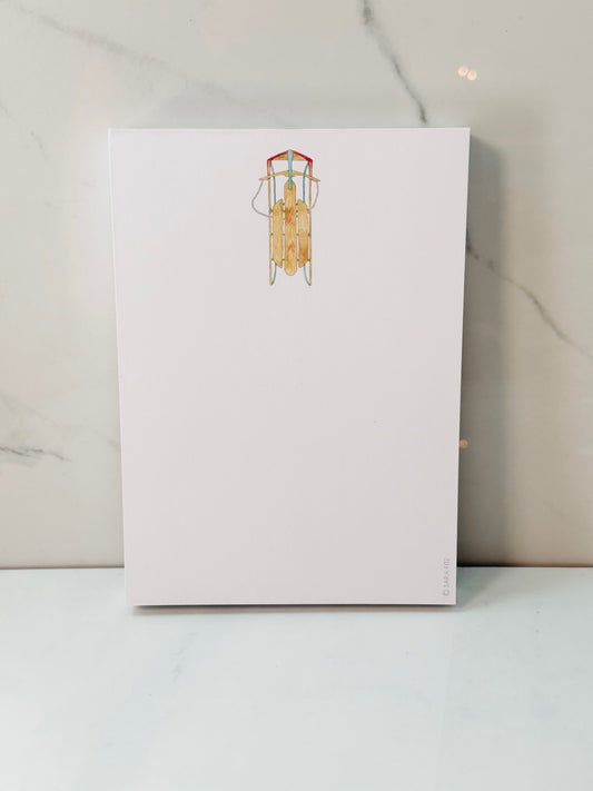 Vintage Sled Notepad