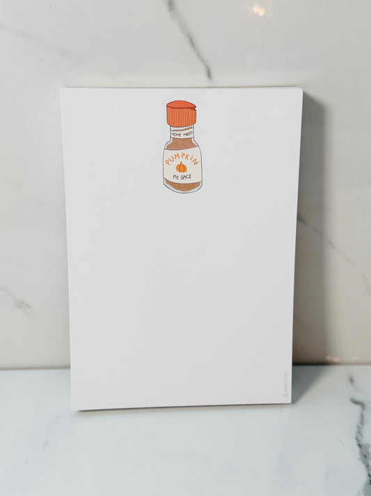 Pumpkin Pie Spice Notepad
