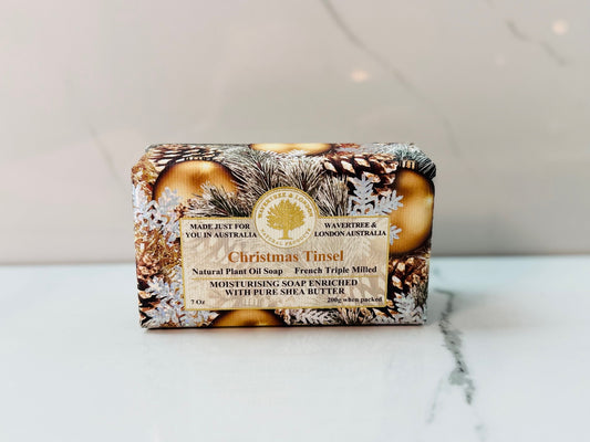 Christmas Tinsel Luxury Soap Bar