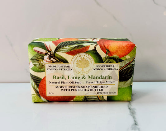 Basil, Lime & Mandarin Luxury Soap Bar