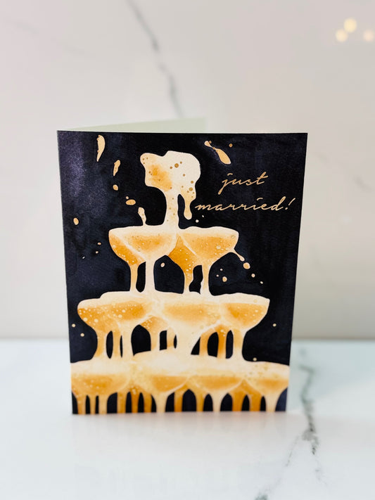 Champagne Tower Card