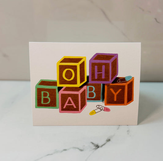 Baby Blocks Card