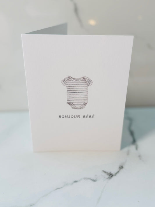 Bonjour Bebe Card