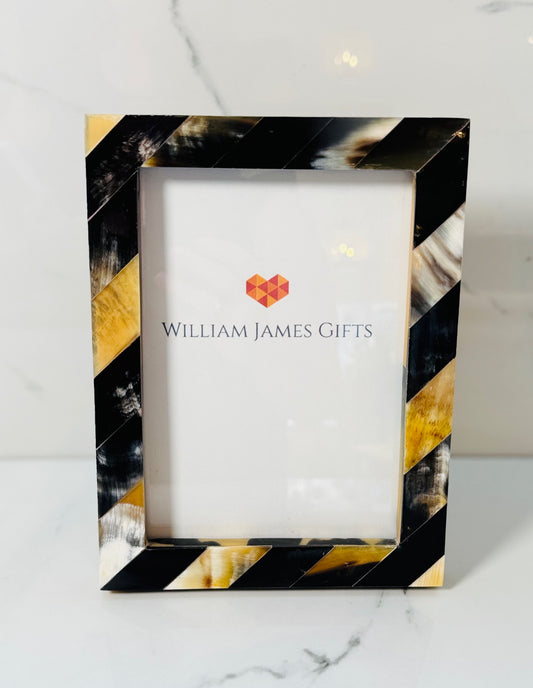 5x7 Black Horn Photo Frame