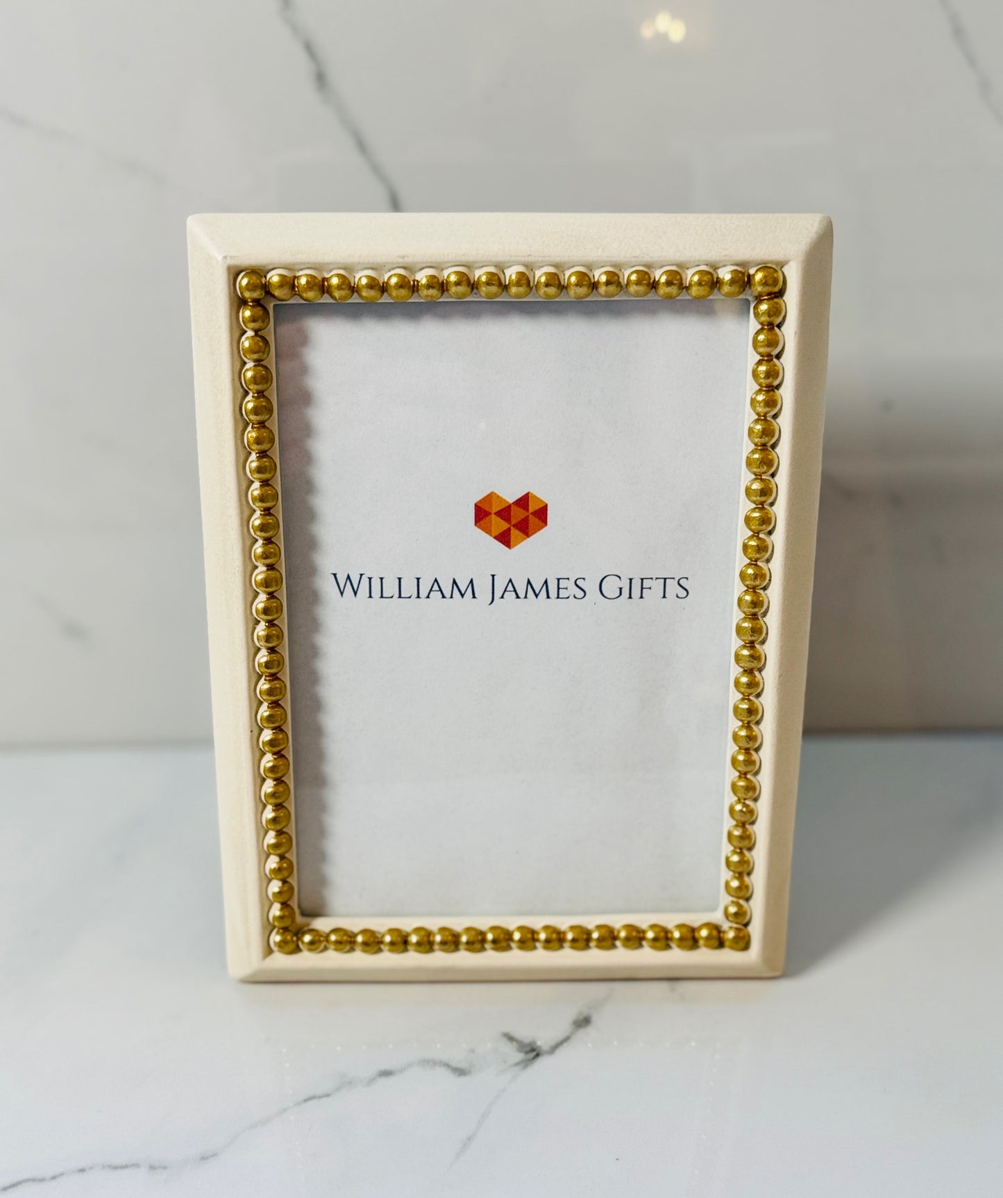 Gold Beaded 5x7 Photo Frame