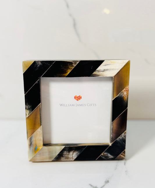 4x4 Black Horn Photo Frame