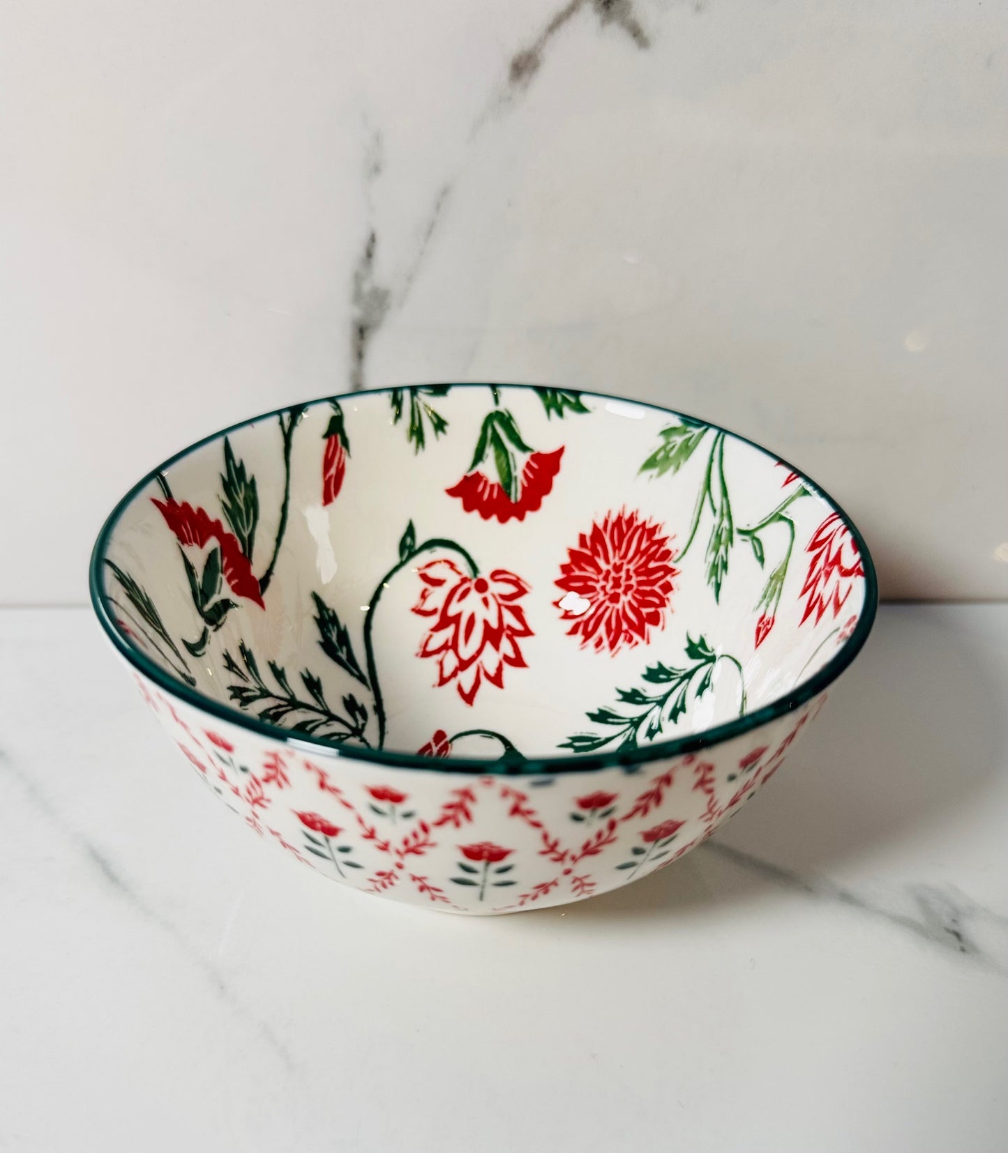 Red Rose Small Porcelain Bowl