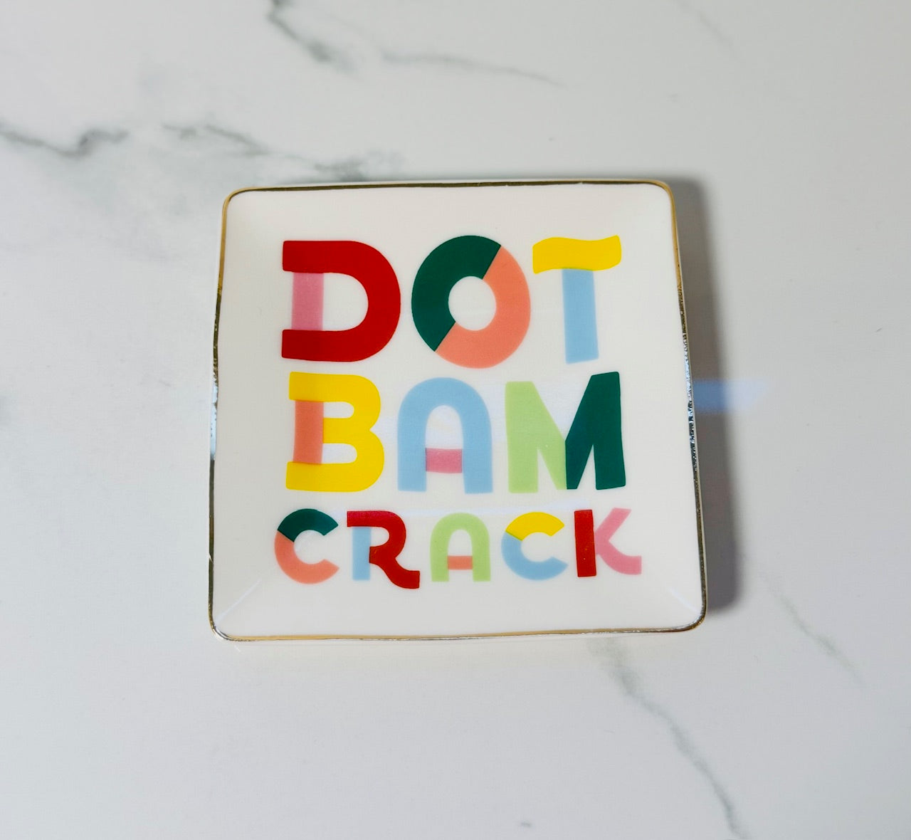 Dot Bam Crack Mahjong Trinket Tray