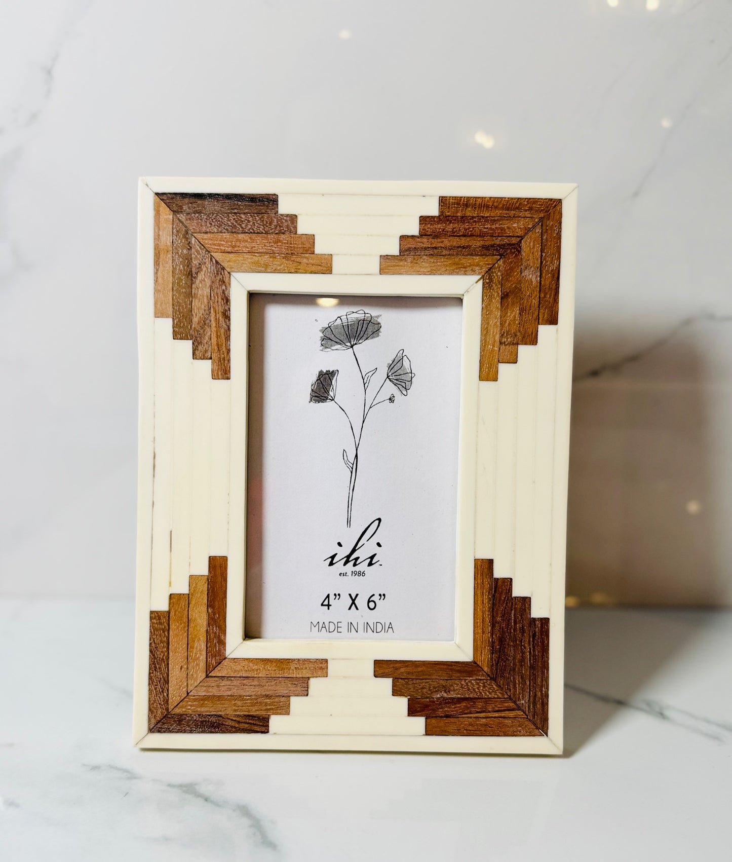 Bone and Wood Frame - 4x6