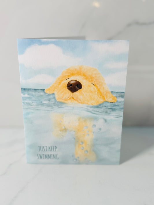 Just Keep Swimming Card