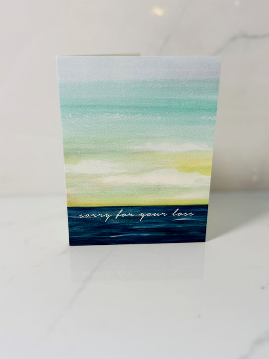 Ocean Sorry for Your Loss Card