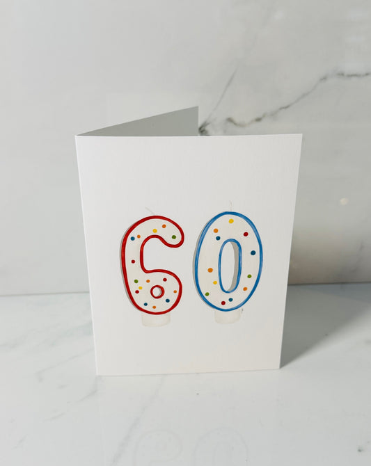 60 Birthday Candles Card