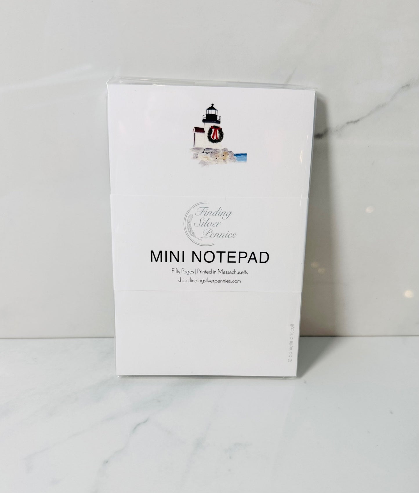 Brant Point Lighthouse Watercolor Mini Notepad