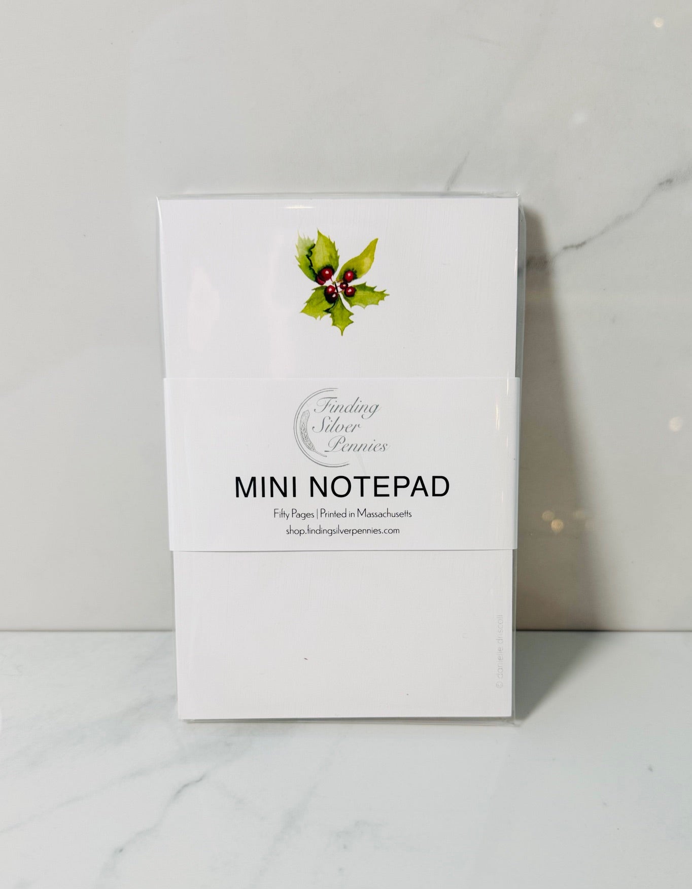 Holly Watercolor Mini Notepad