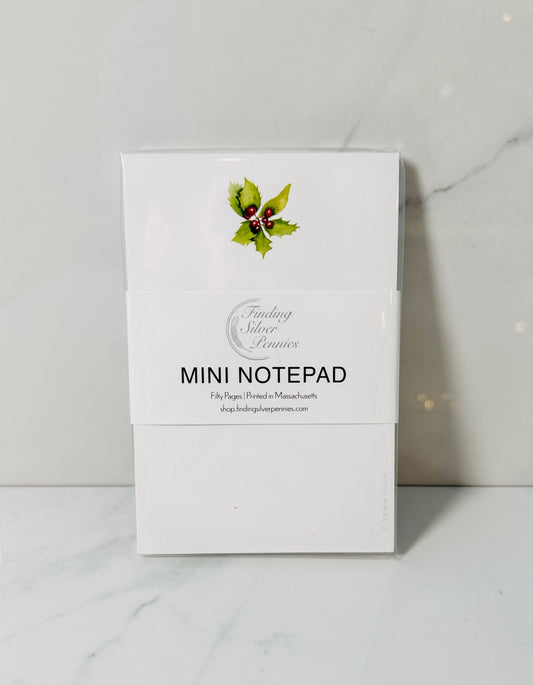 Holly Watercolor Mini Notepad
