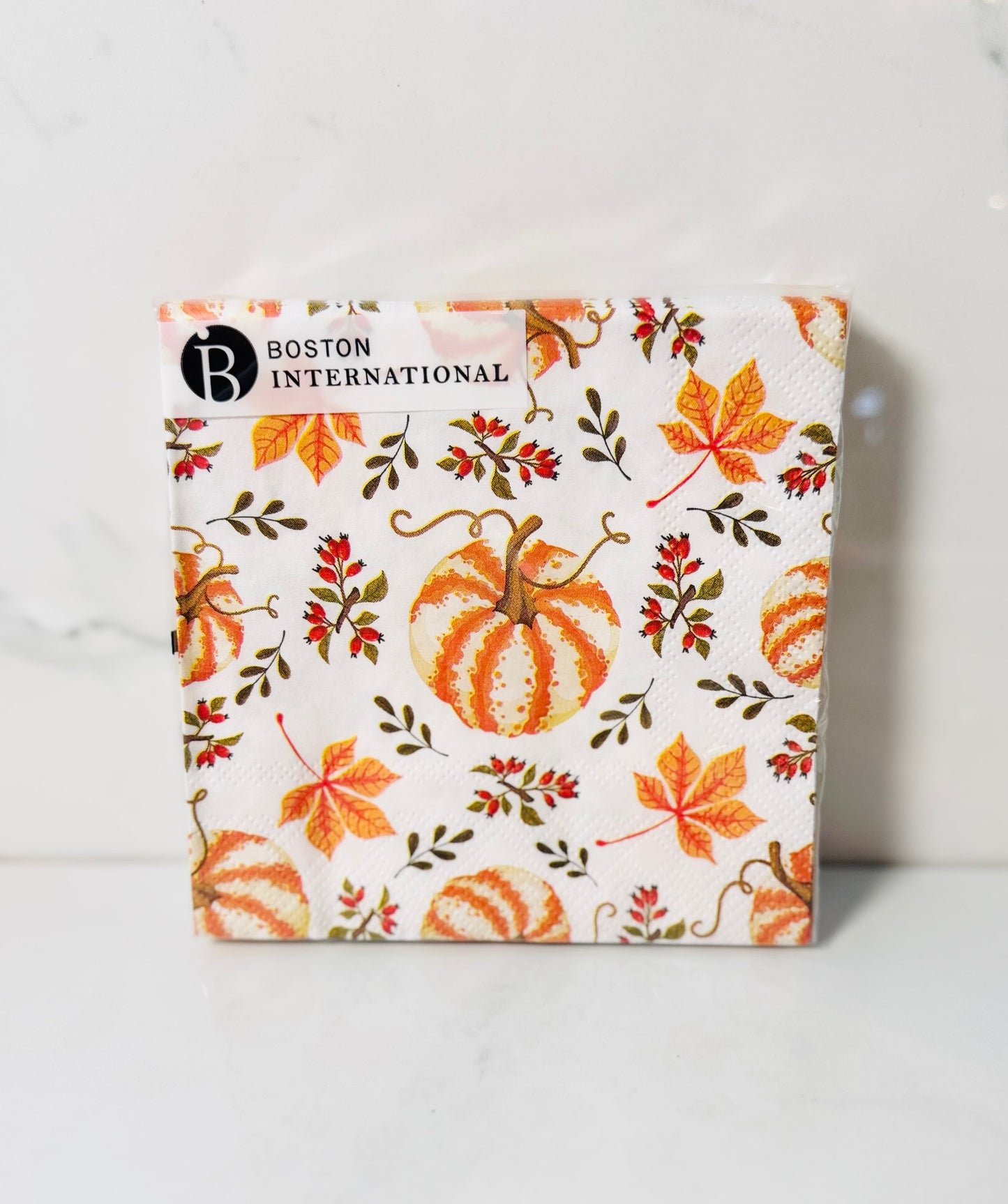 Scattered Pumpkin Cocktail Napkins