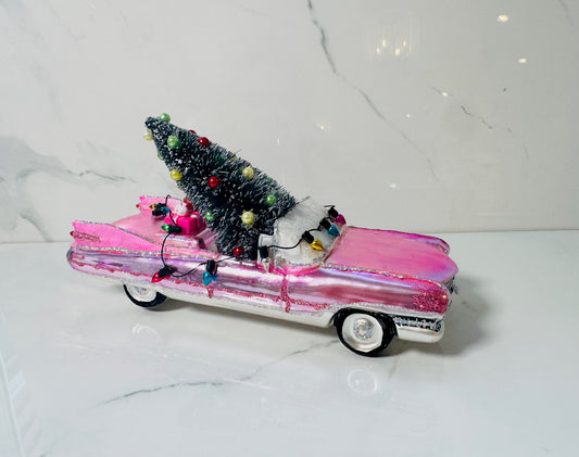 Pink Cadillac with Tree