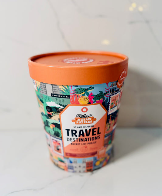 50 Awe-Inspiring Travel Destinations Puzzle - 1000 Pieces