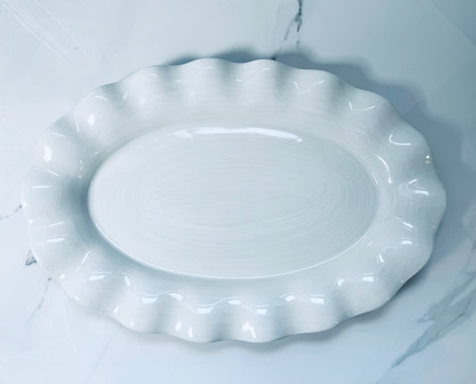 White Oval Platter
