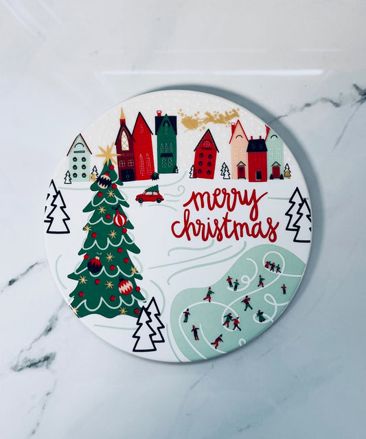 Christmas Village Trivet