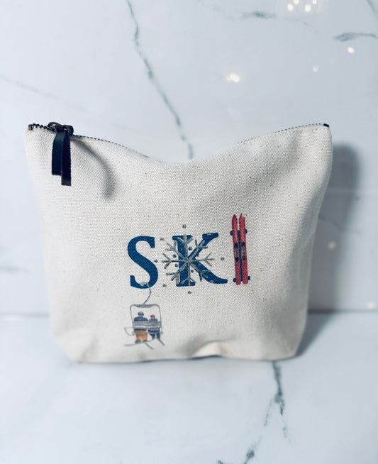 Ski Zipper Pouch