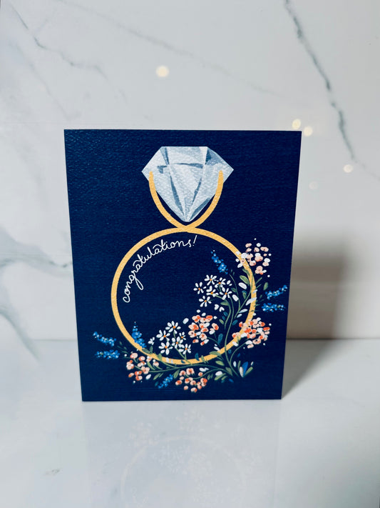Congratualtions Ring Engagement Card