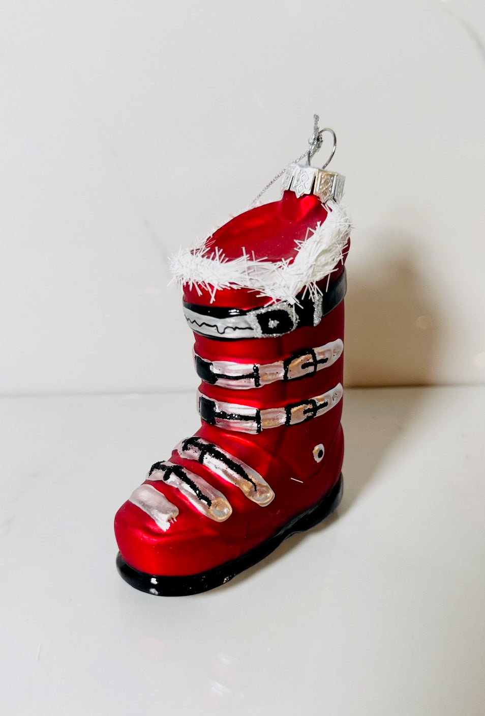 Red Ski Boot Ornament