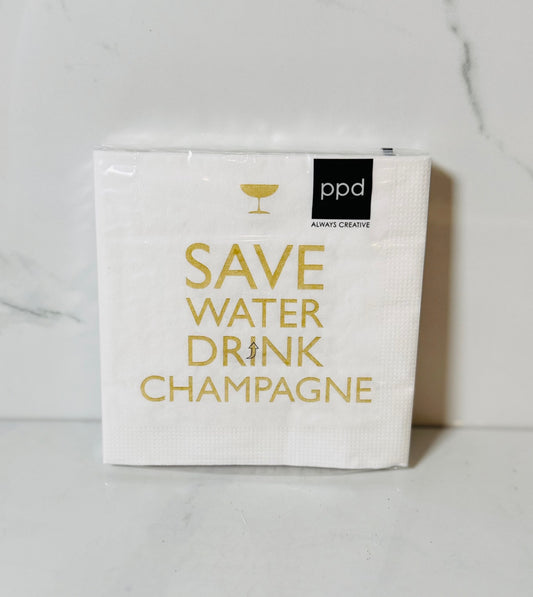 Drink Champagne Cocktail Napkins
