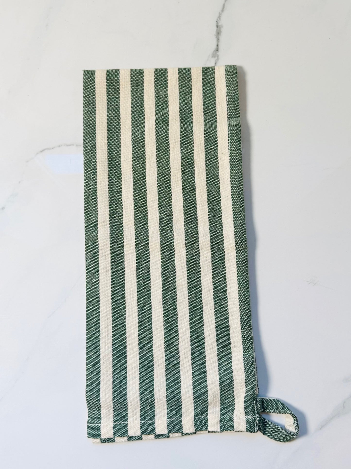 Green Stripe Handtowel