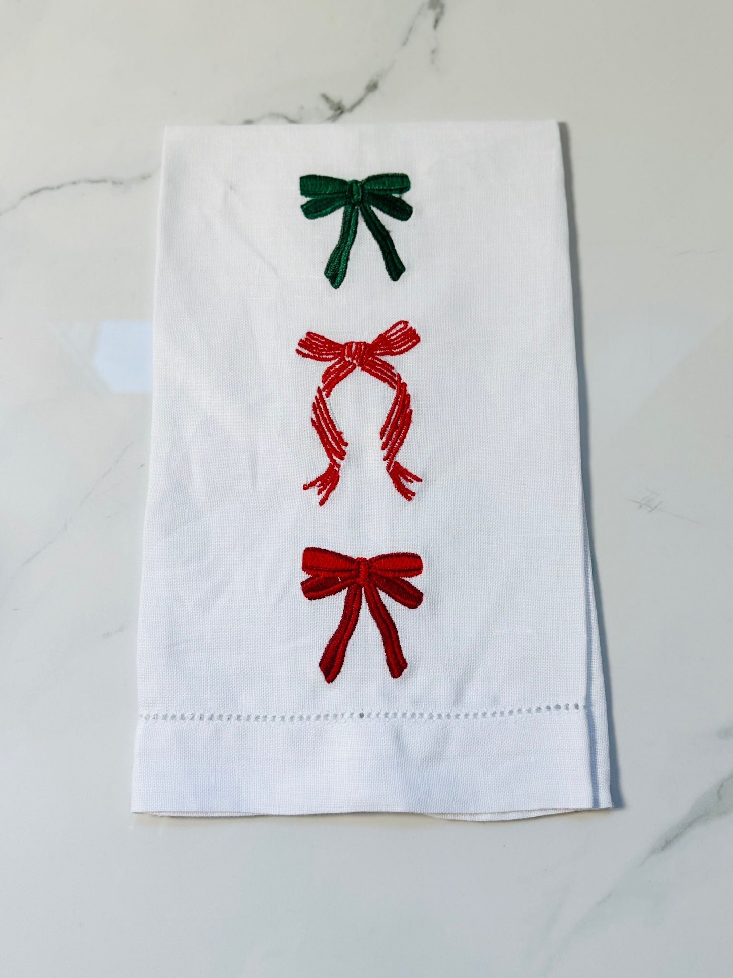 Triple Bow Hand Towel