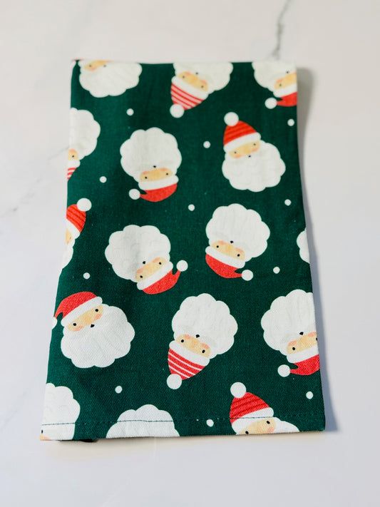 Green Santa Hand Towel