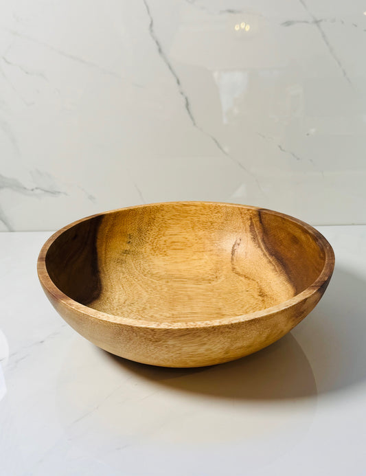Acacia Wood Salad Bowl