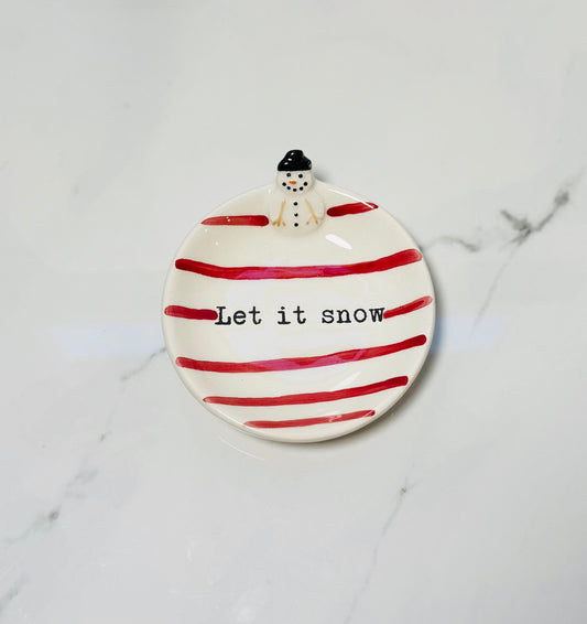 Snowman Trinket Dish