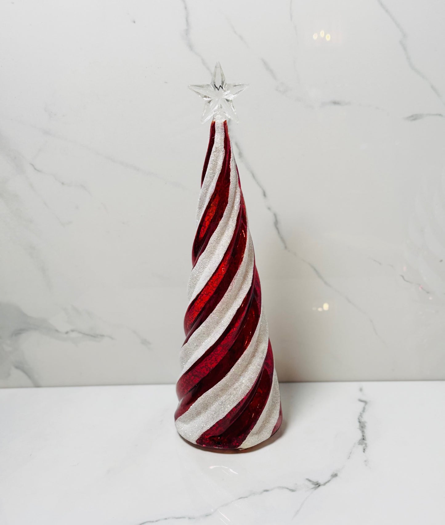 Candy Cane Glass Tree - Medium