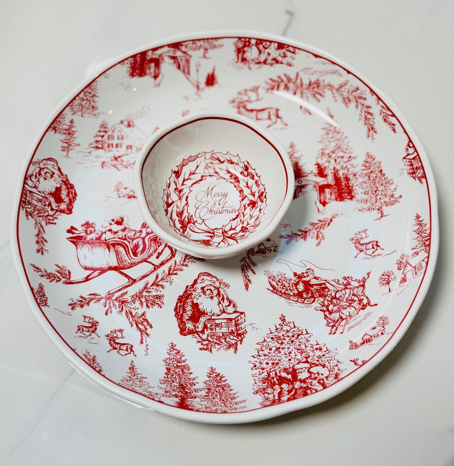 Toile Chip and Dip Set