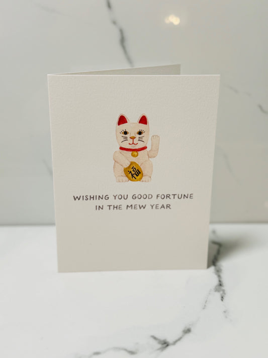 Wishing You Good Fortune in the Mew Year Greeting Card