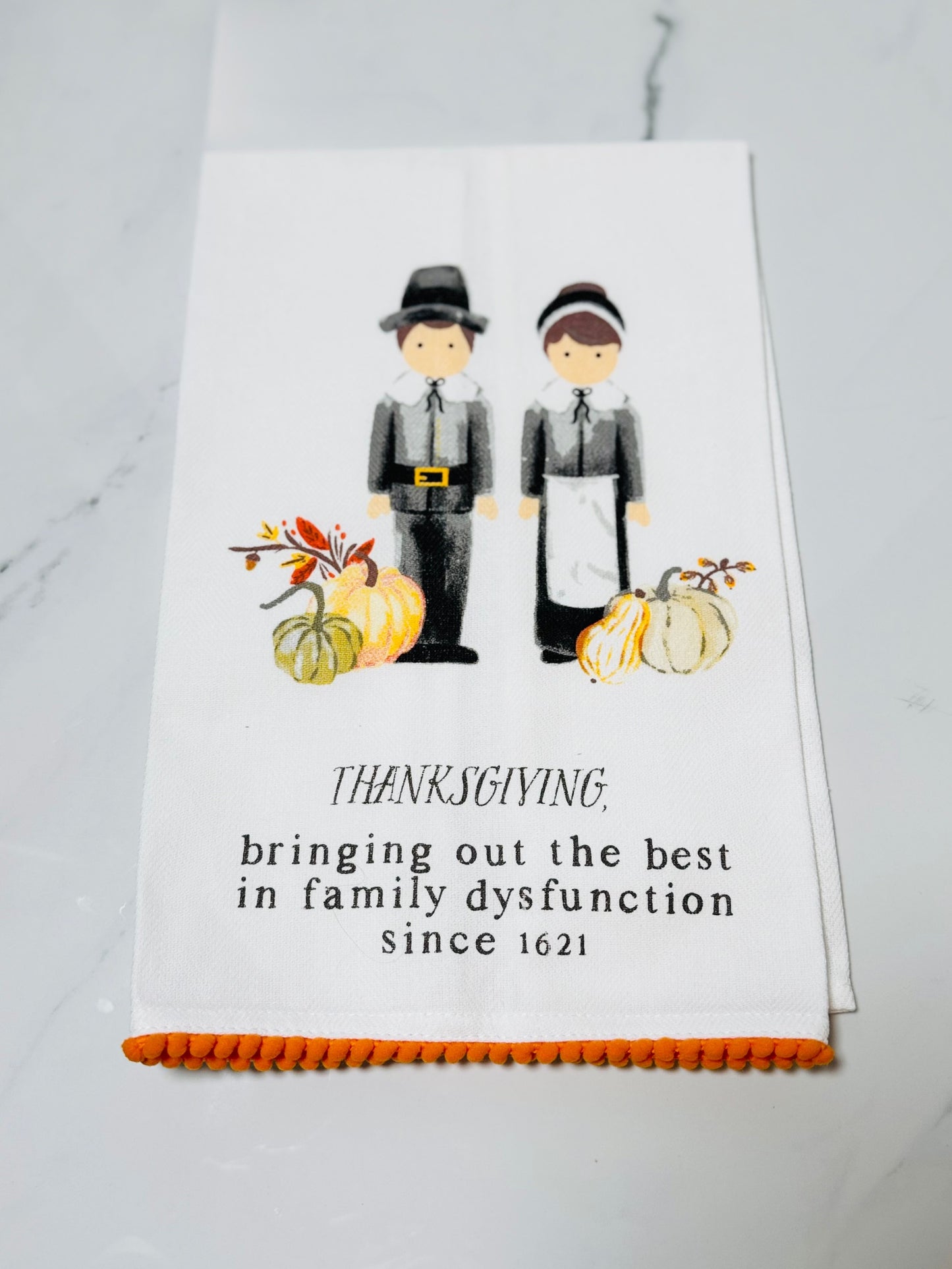 Pilgrims Pom Handtowel