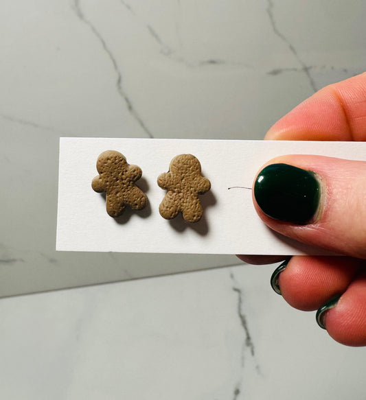 Gingerbread Men Studs