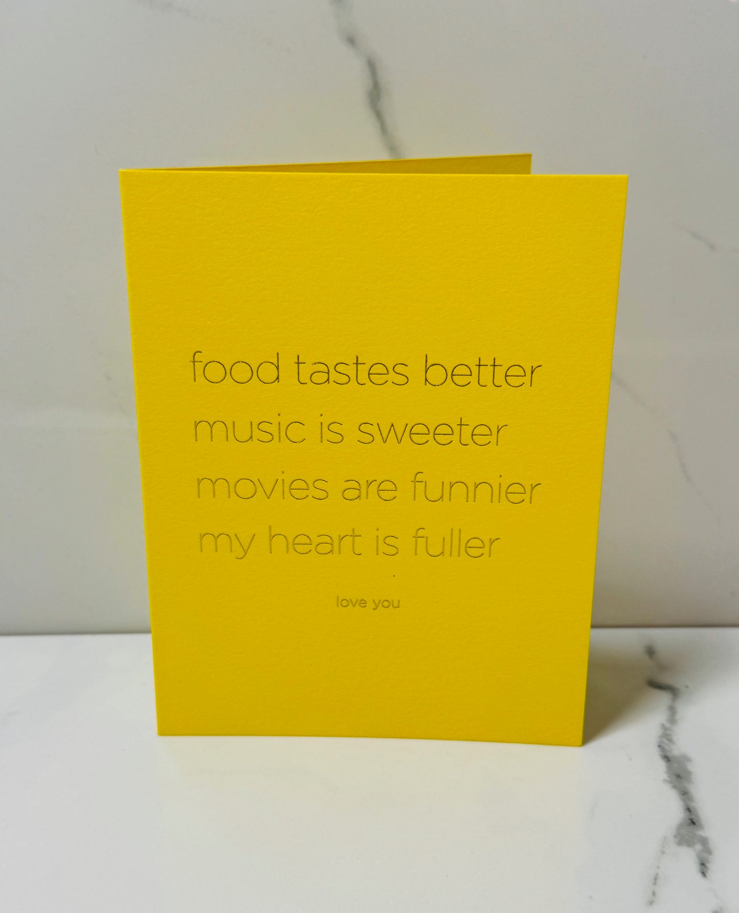 My Heart is Fuller Card