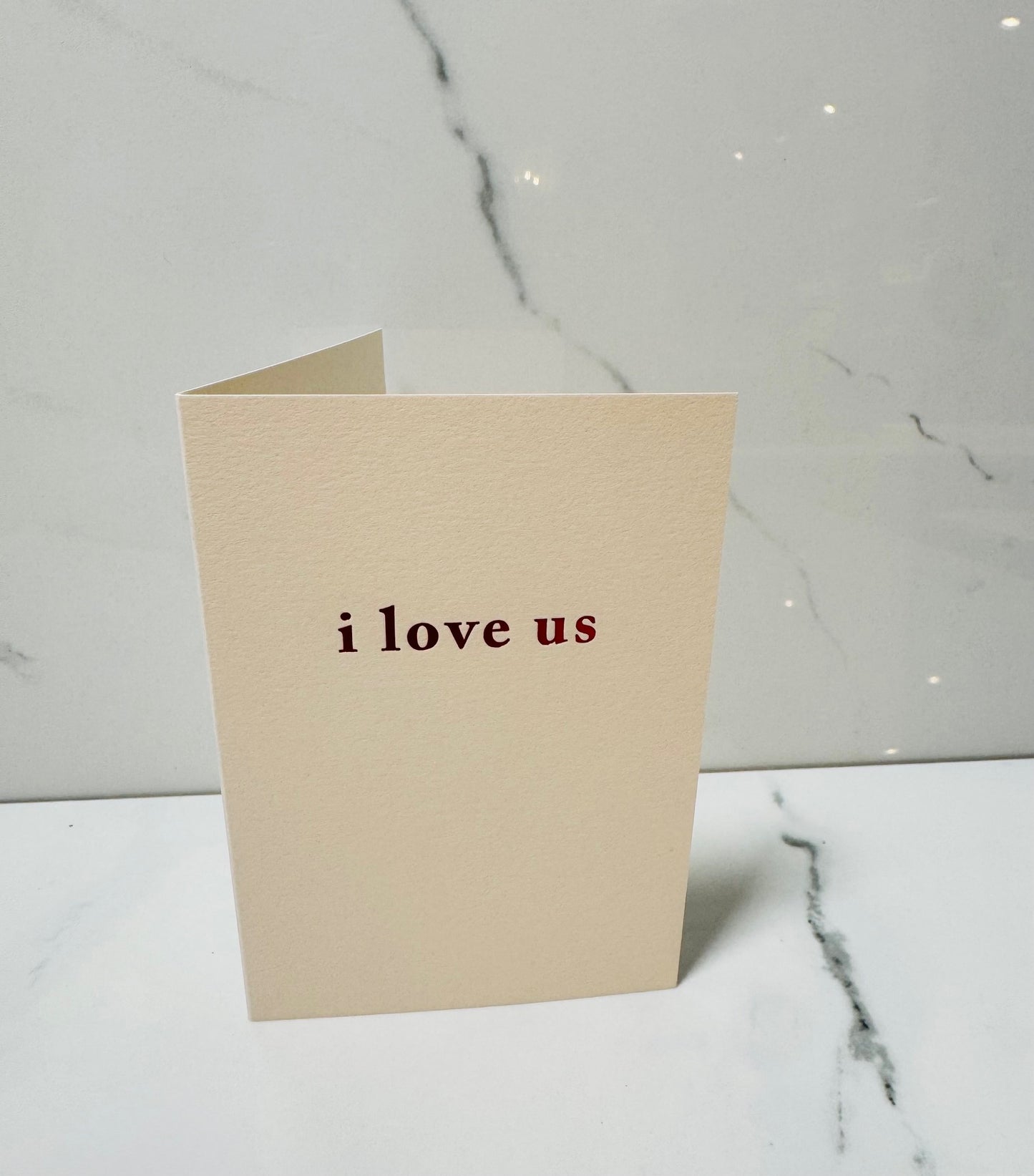I Love Us Card