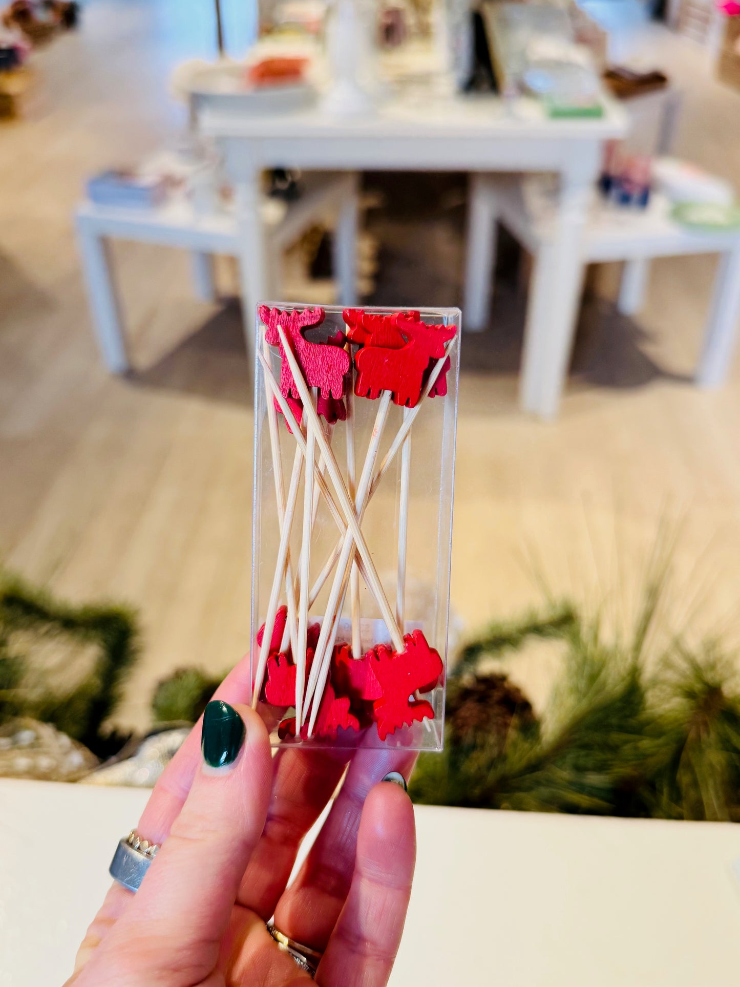 Red Moose Cocktail Picks