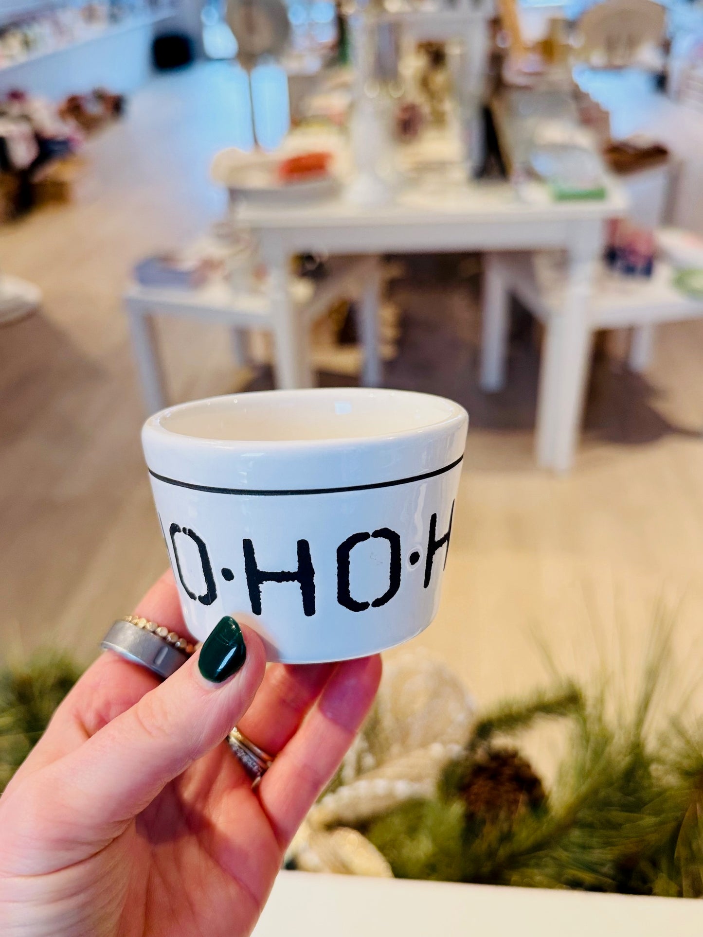 HO HO HO Holiday Ramekin